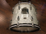 1970s Slingerland 14X18 Bop Bass Drum White Marine Pearl 5 Ply