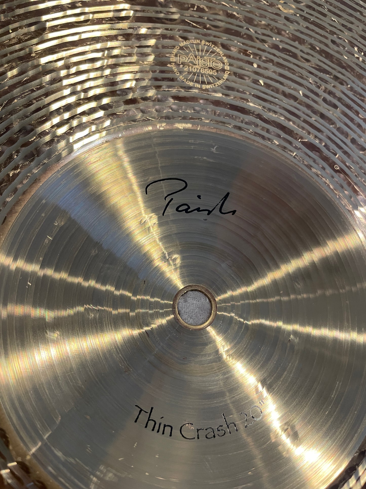 20" Paiste Signature Traditionals Thin Crash Cymbal 1850g