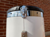 Rogers Swivo-Era Canister Throne New England White Script Logo