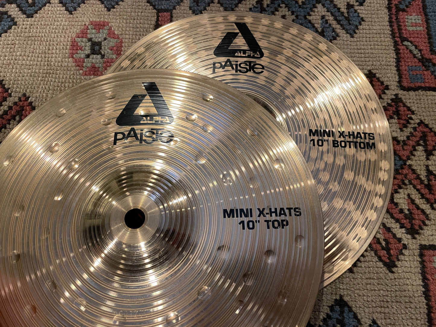 10" Paiste Alpha Mini X-Hats Hi-Hat Cymbal Pair 440g/664g