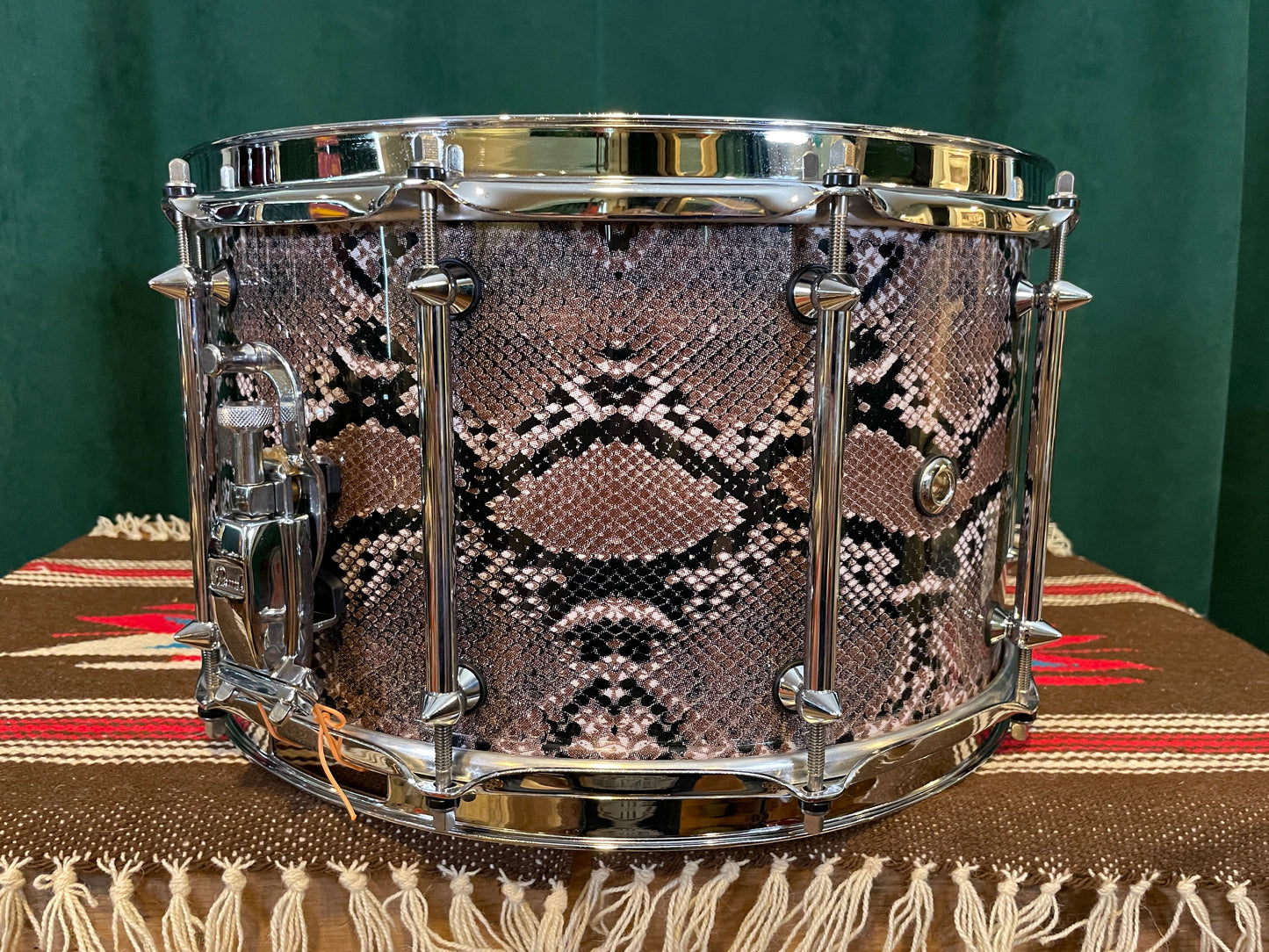 Pearl Vinnie Paul Signature Model 8x14 VP1480 Snare Drum Snakeskin