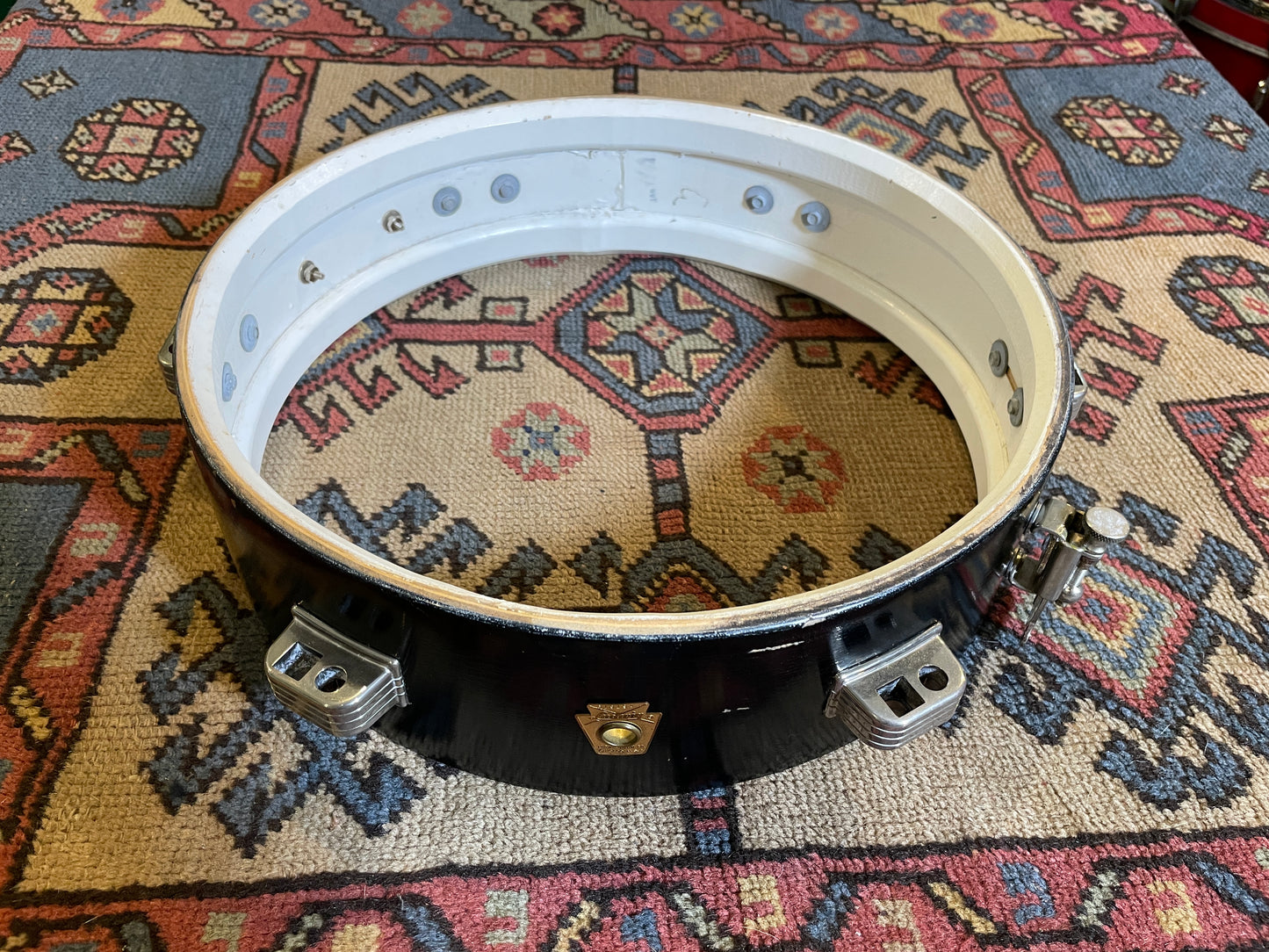1960s Ludwig 3x13 Jazz Combo Snare Drum Black Lacquer