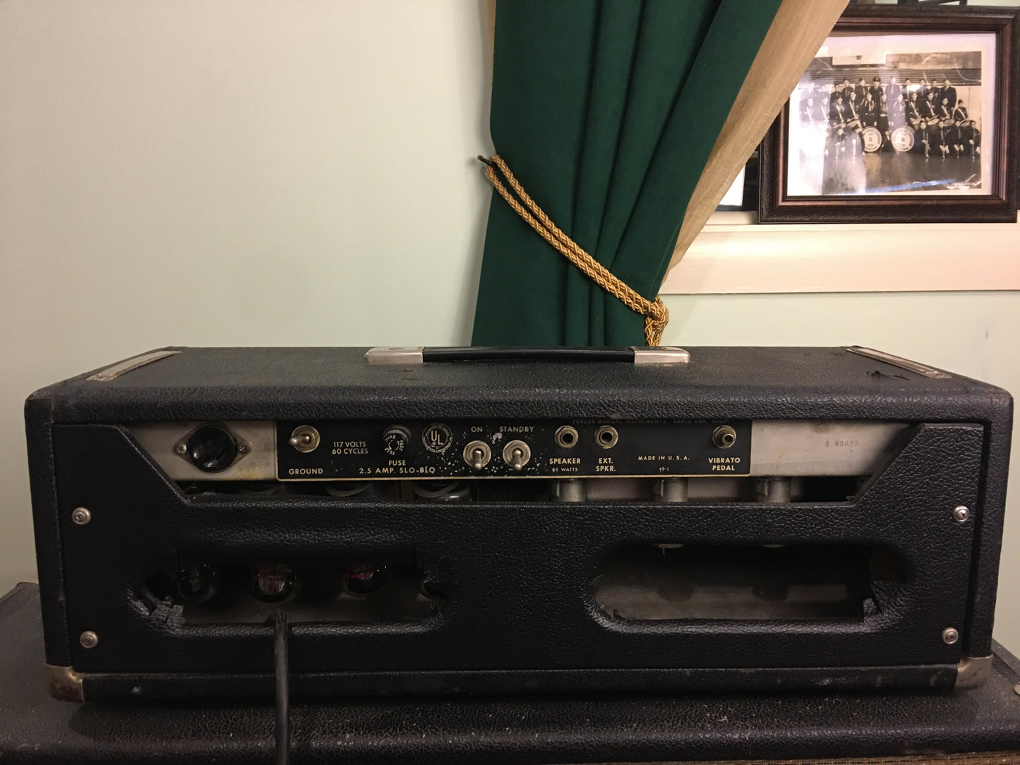 1966 Fender Blackface Showman Amp Head