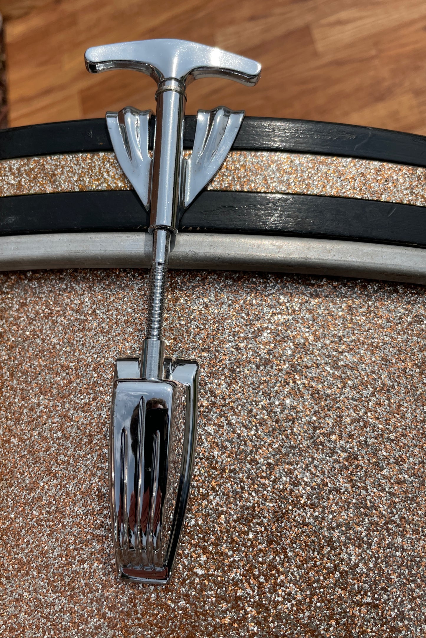 1964 Ludwig Super Classic Drum Set Champagne Sparkle 22/13/16