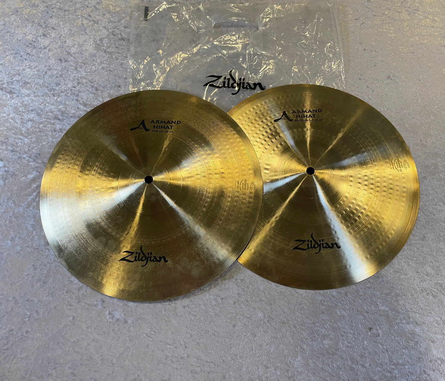 14" Zildjian A A8007 Armand Hi-Hat Cymbal Pair 956g/1242g