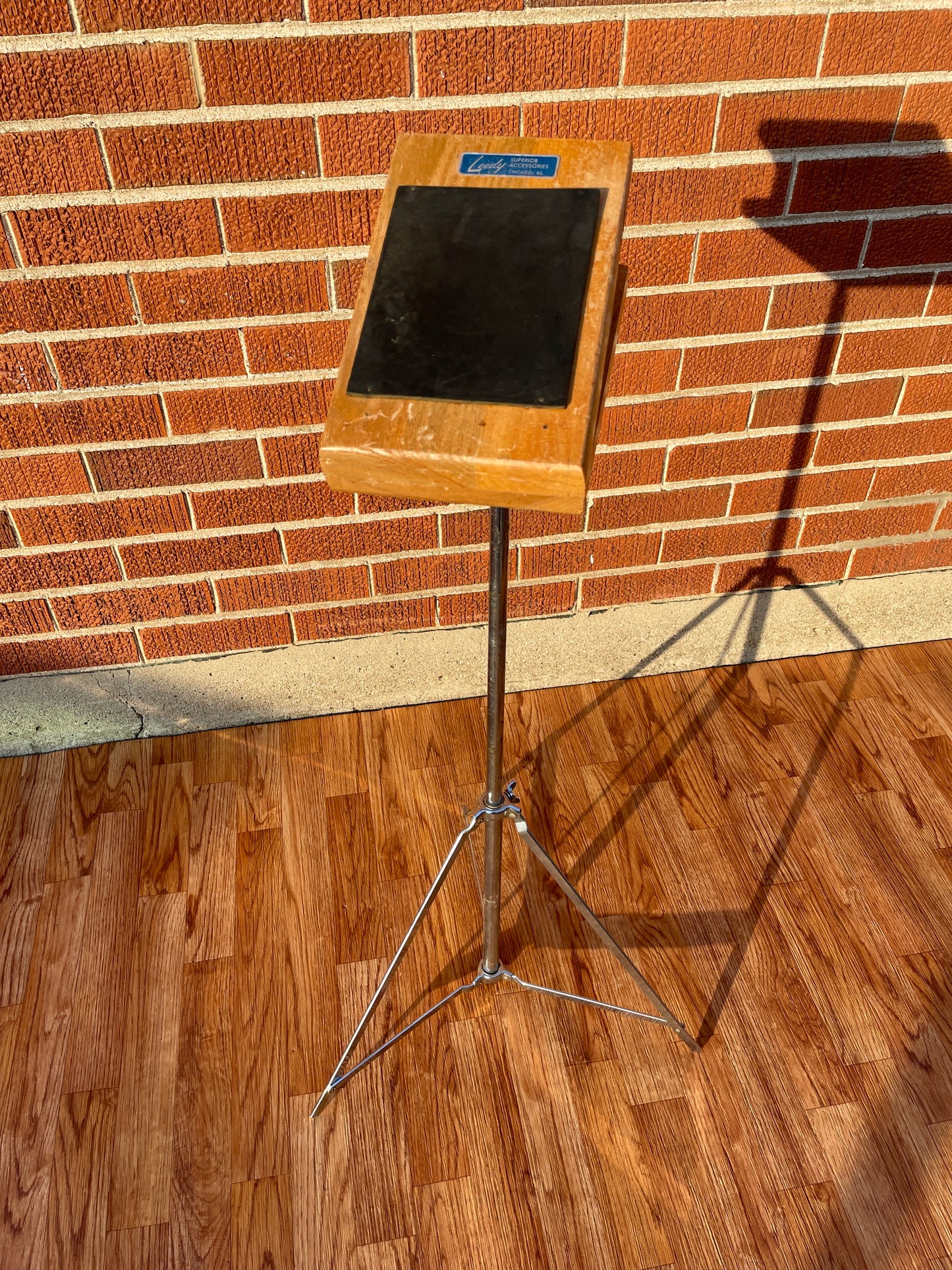1960s Leedy No. 7393 Professional Practice Pad And Stand