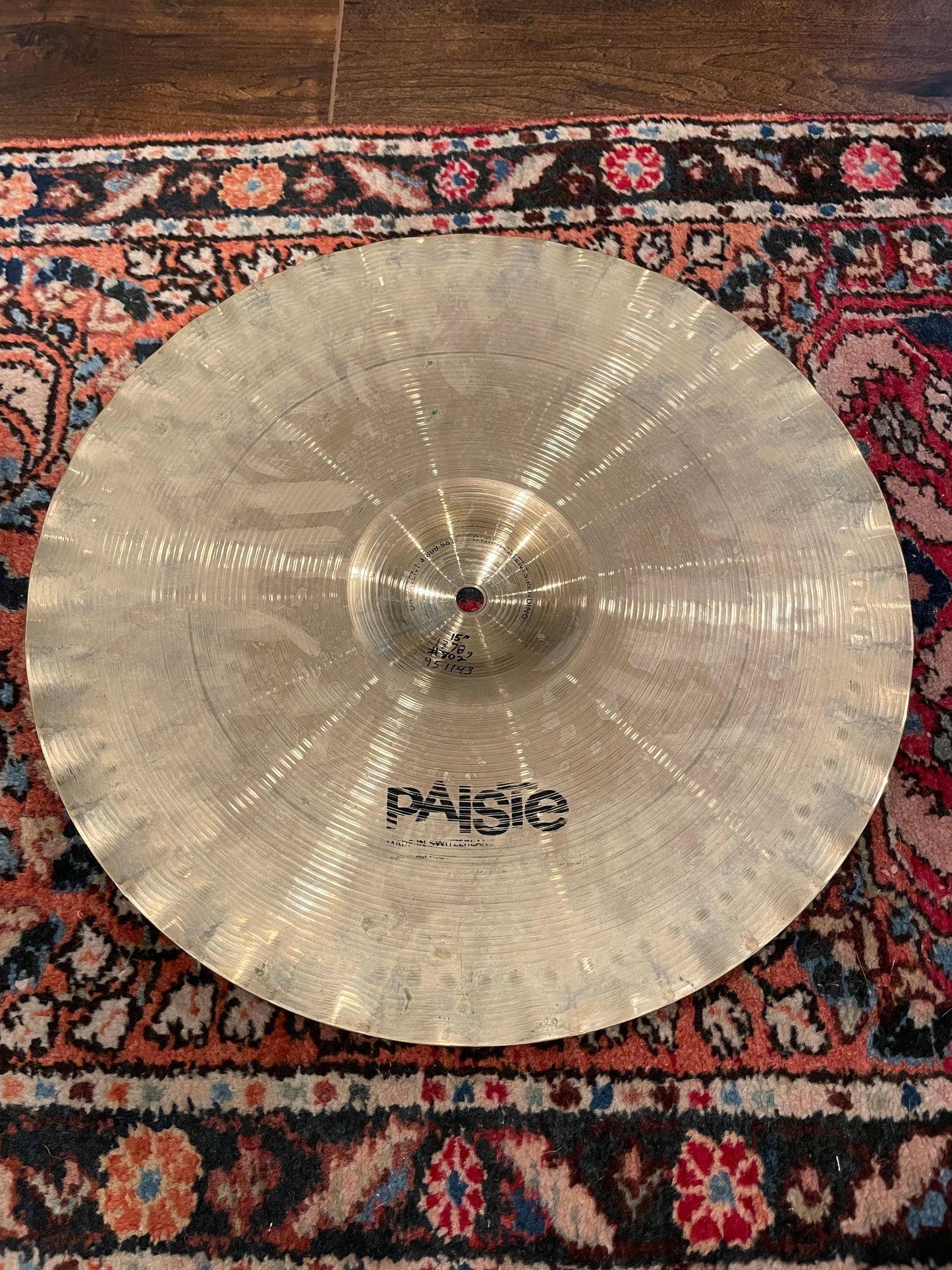 15" Paiste 1989 Signature Series Sound Edge Hi-Hat Cymbal Pair 1378g/1431g #802