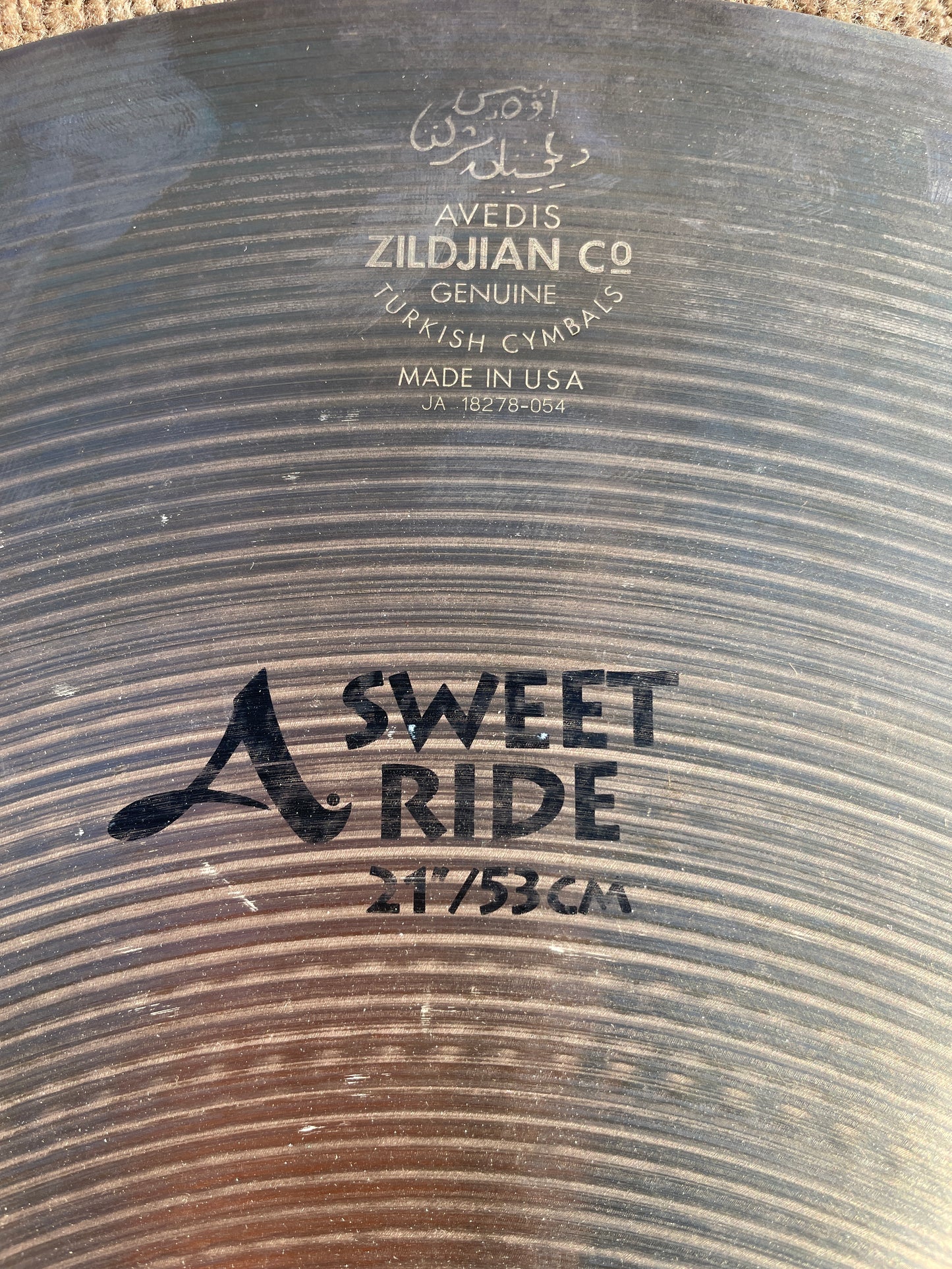 21" Zildjian A Sweet Ride Cymbal 2620g A0079