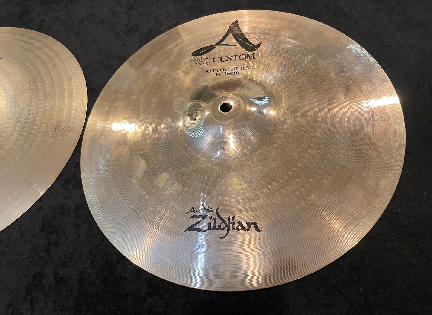 14" Zildjian A Custom Hi-Hat Pair Brilliant 1092g/1216g A20510