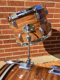 Early 1970s Rogers Celebrity Swivomatic Drum Set Koa 22/13/16