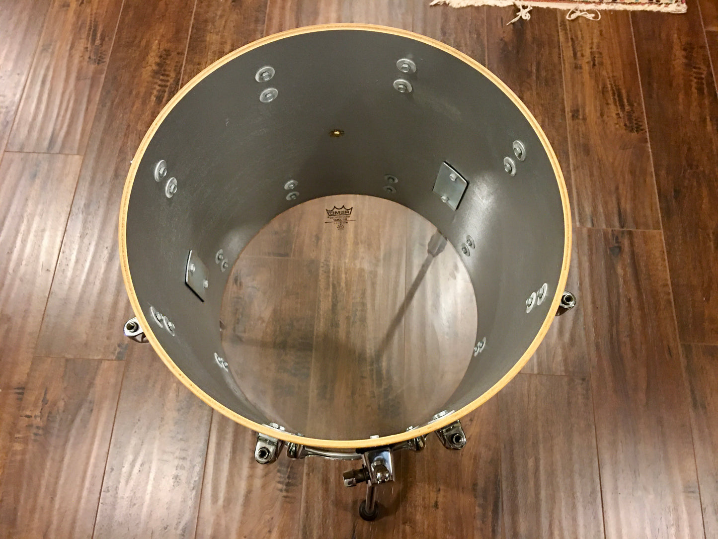 1980s Gretsch Square Badge 14X14 Floor Tom Natural Maple