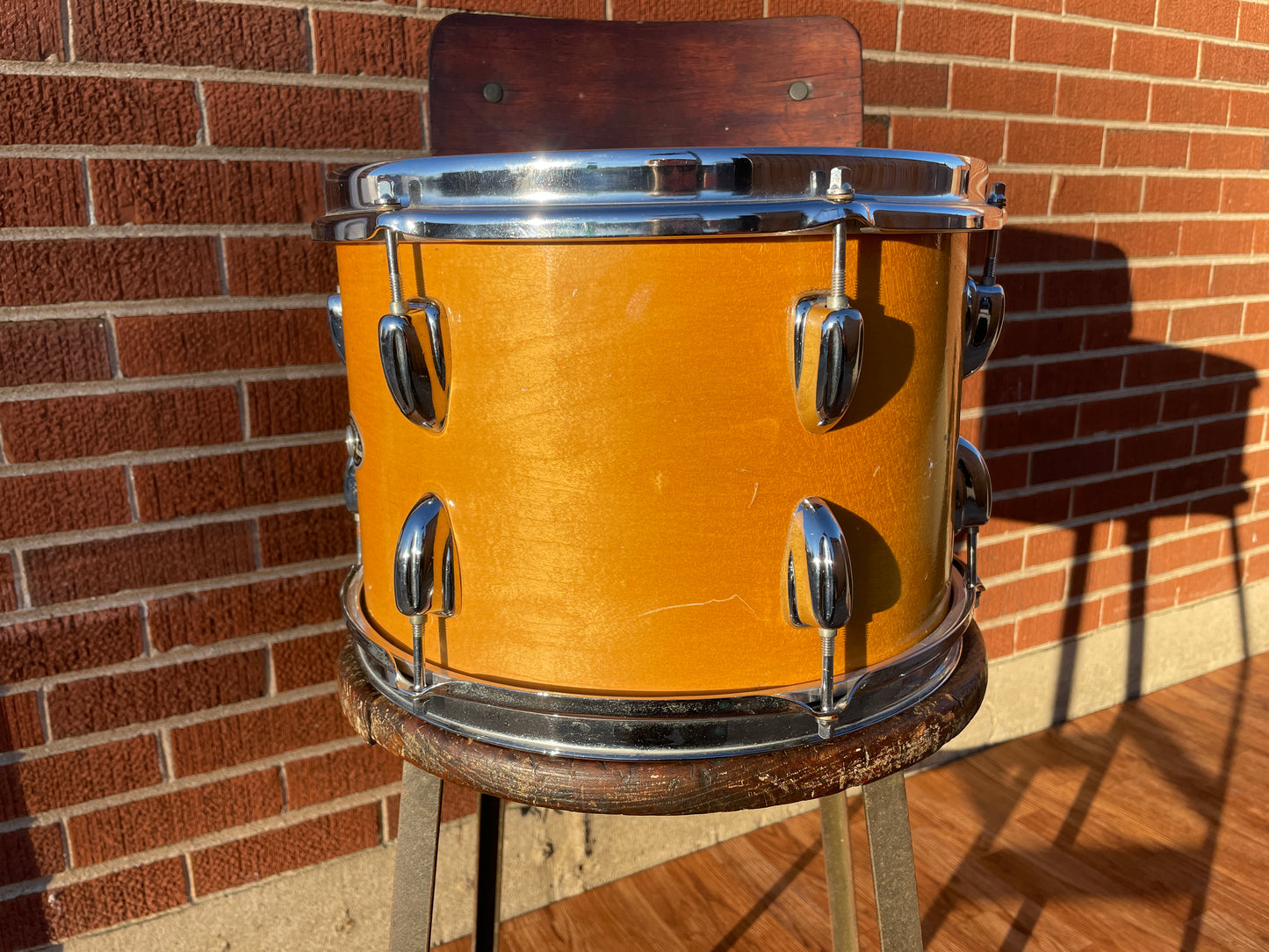 1970s Slingerland 8x12 Tom Drum Single Natural