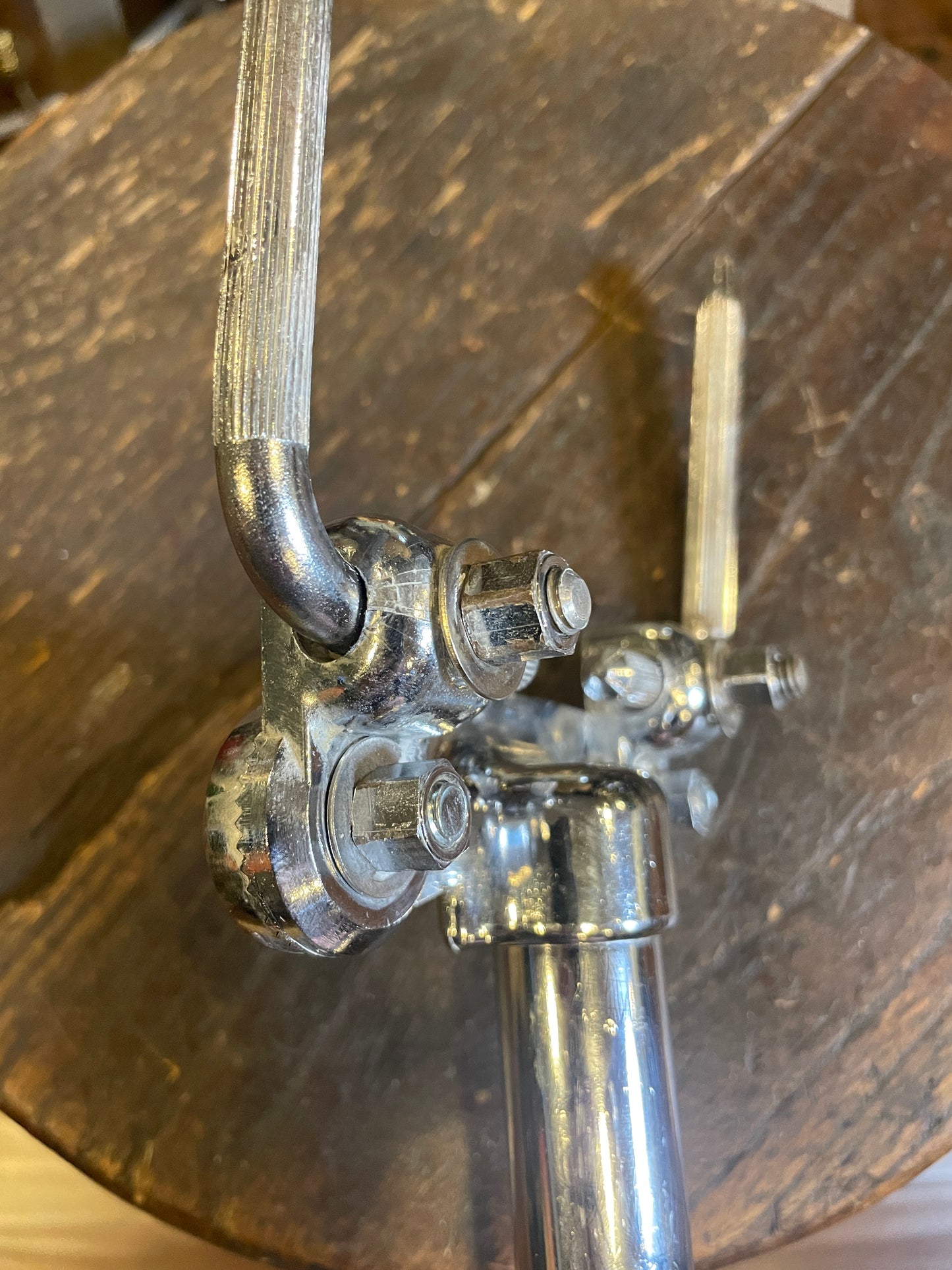 1970s Ludwig No. 781-2 Short Double Tom Post Holder Hollywood Big Beat