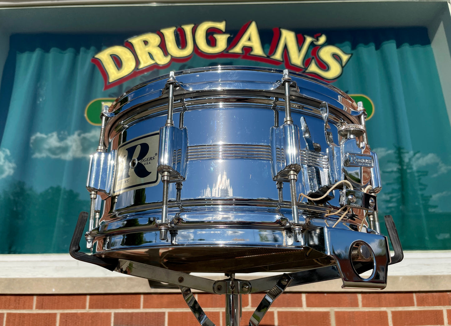 1970s Rogers 6.5x14 Big R Dynasonic Snare Drum COB
