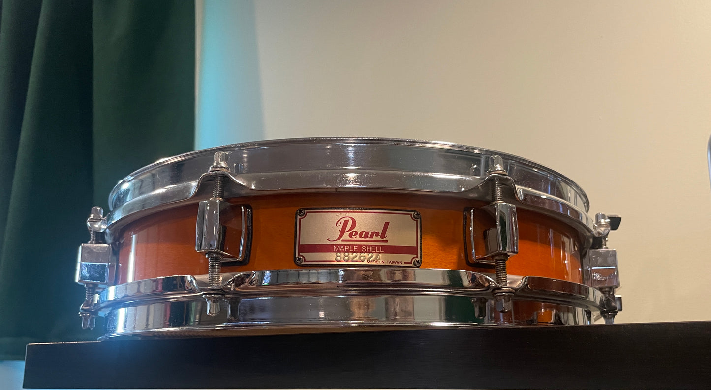 Pearl 3x13 Maple Shell Piccolo Snare Drum Amber *Video Demo*