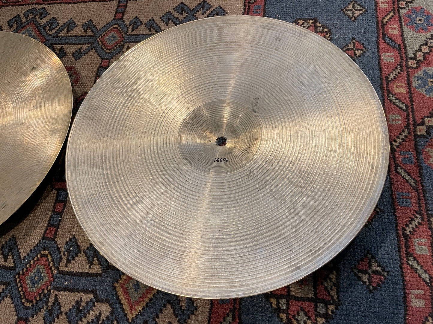 15" Zildjian A 1980s New Beat Hi-Hat Pair 1014g/1660g