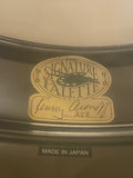 N.O.S. Tama 5x14 Kenny Aronoff KA145 Engraved Trackmaster Signature Brass Black Beauty Snare Drum