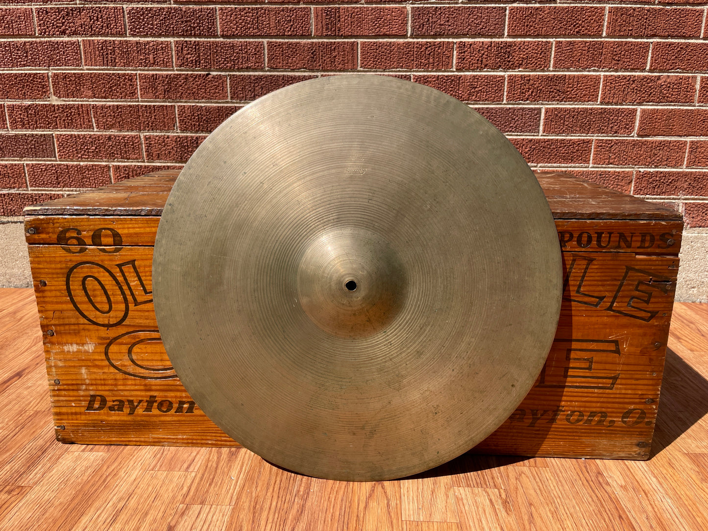 19" Zildjian A 1940s/1950s Trans Stamp Ride Cymbal 1954g #876 *Video Demo*