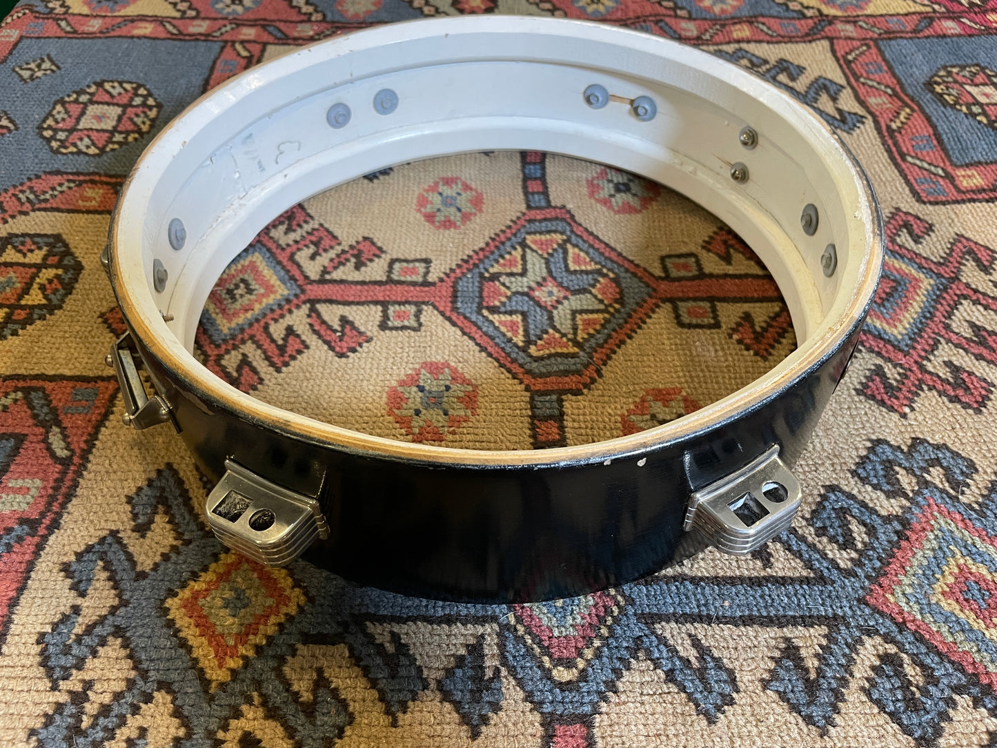 1960s Ludwig 3x13 Jazz Combo Snare Drum Black Lacquer