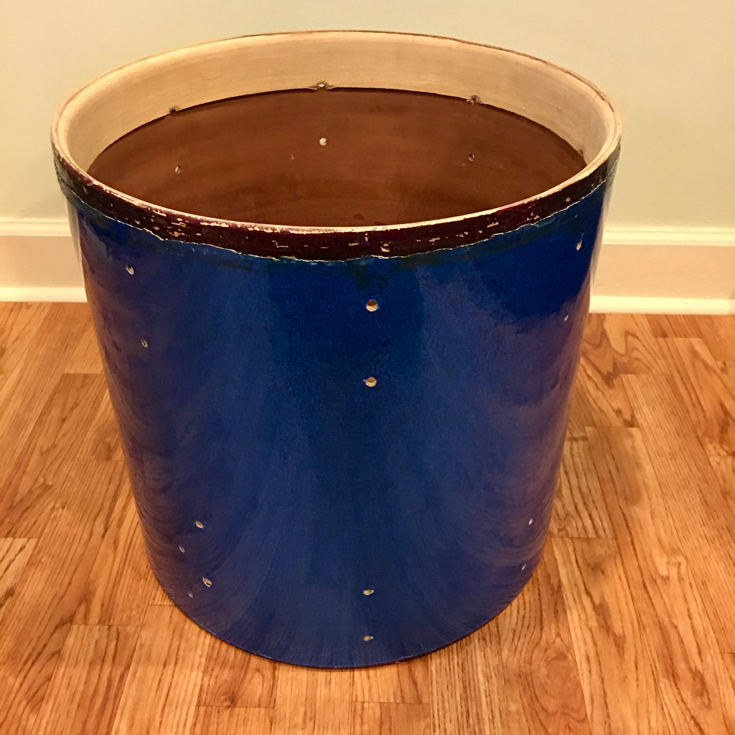 Vintage Slingerland 16x16 Radio King Floor Tom Blue Sparkle