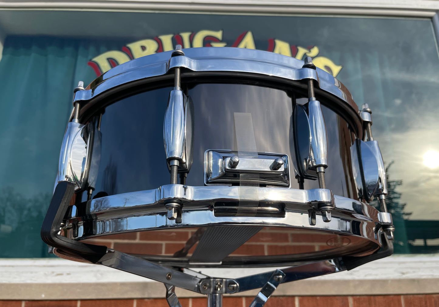 Gretsch 5.5x14 Crystal Tone Black Nickel Over Steel Snare Drum