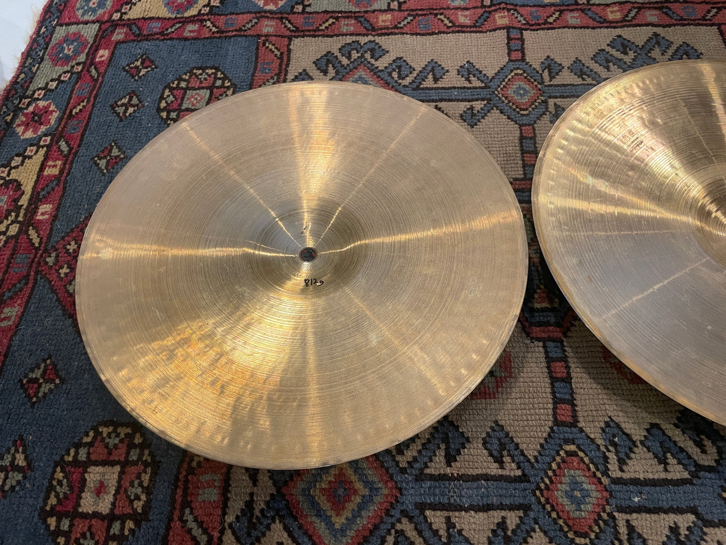14" Paiste 1985 2002 Medium Hi-Hat Cymbal Pair 812g/982g