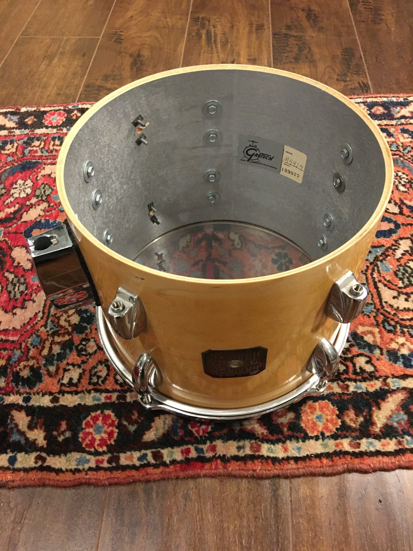 1982 Gretsch 8x10 Square Badge Tom Drum Natural Maple