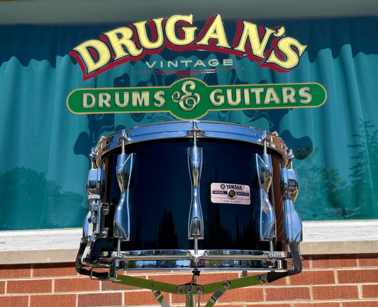 1980s Yamaha SD-980RP Recording Custom 8x14 Snare Drum Piano Black MIJ