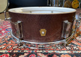 1967 Ludwig 5x14 Pioneer Snare Drum Burgundy Sparkle
