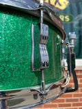 1969 Ludwig 5x14 Pioneer Snare Drum Green Sparkle
