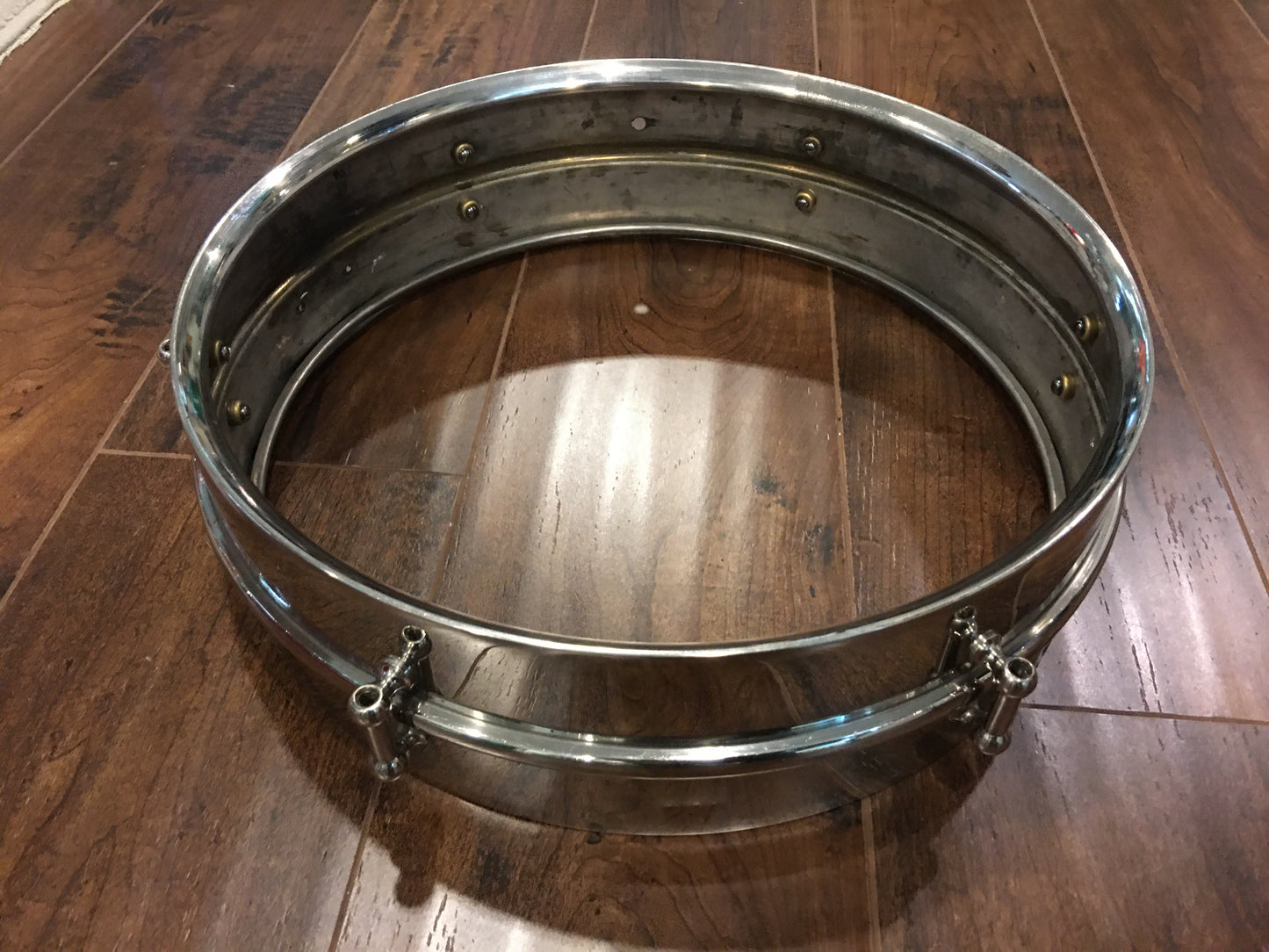 1920s Ludwig Universal 4x14 Heavy 2pc Brass Shell Snare Drum