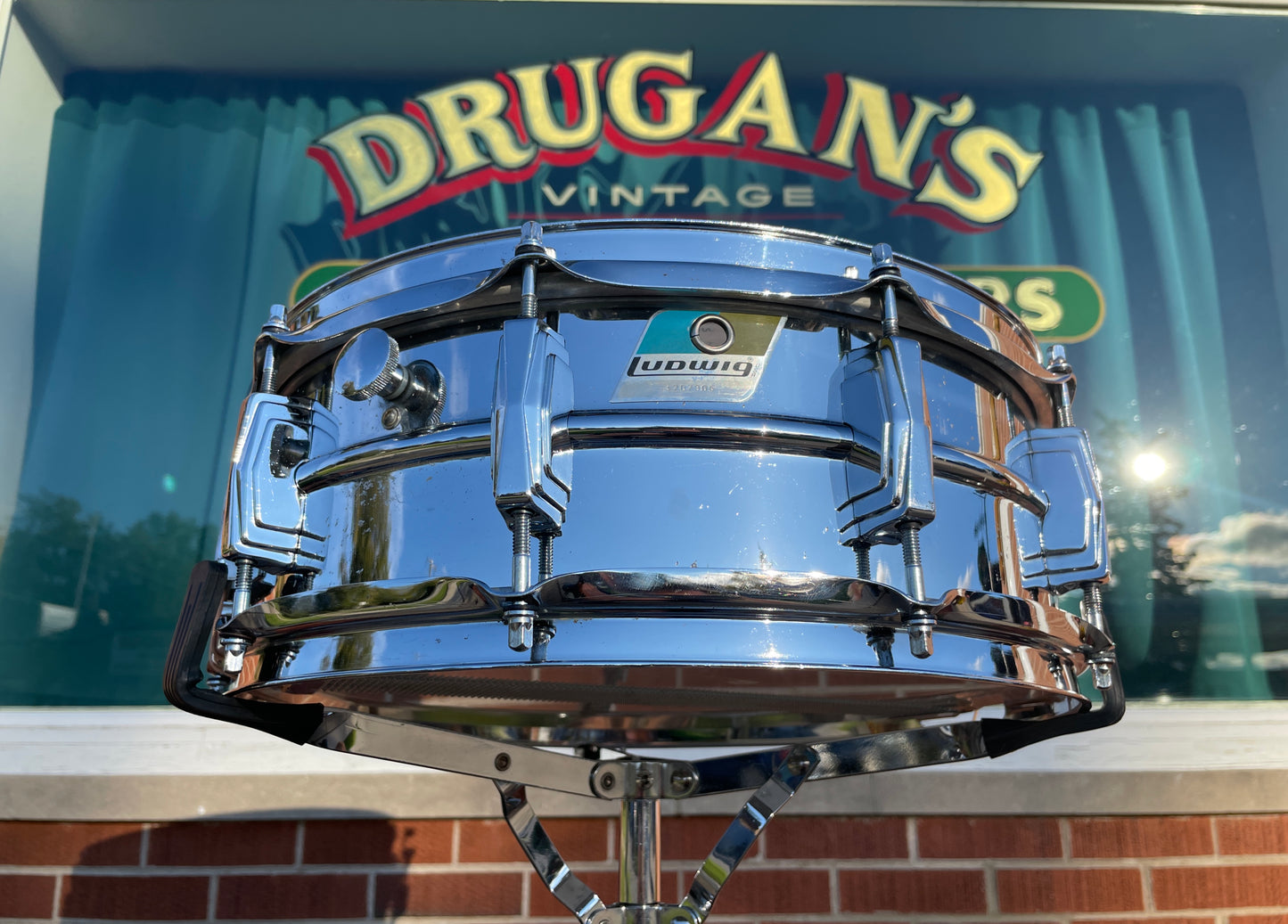 1970s Ludwig LM400 5x14 Supraphonic Snare Drum