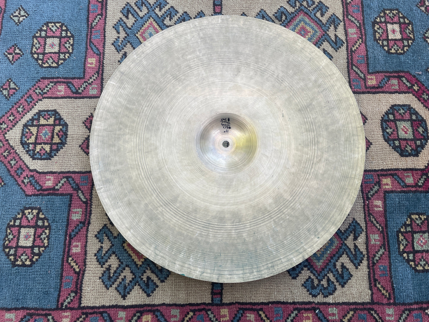 17" Zildjian A 1940s-1950s Trans Stamp Crash Cymbal 1040g #822 *Video Demo*