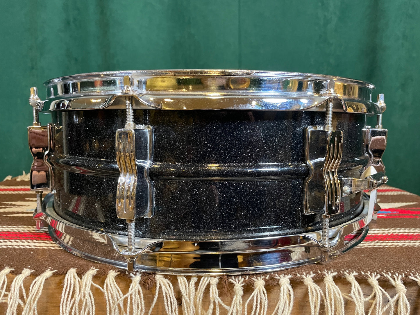 Ludwig 5x14 Black Galaxy Acrolite Snare Drum Blackrolite