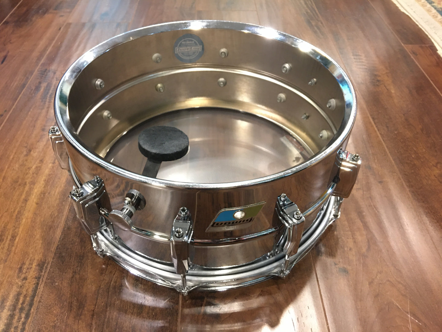 1970s Ludwig 6.5x14 LM402 Supraphonic Snare Drum #1360xxx