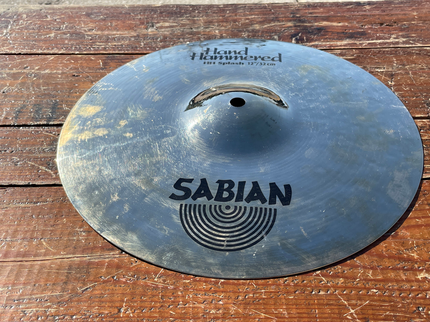 12" Sabian Hand Hammered HH Splash Cymbal Brilliant 392g