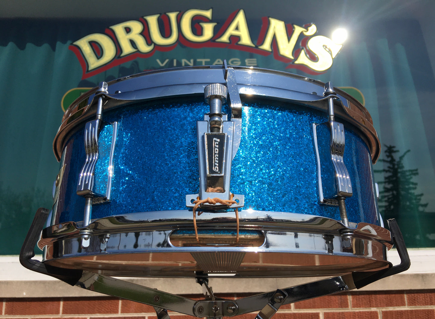 1971 Ludwig  5x14 Pioneer Snare Drum Blue Sparkle #2045