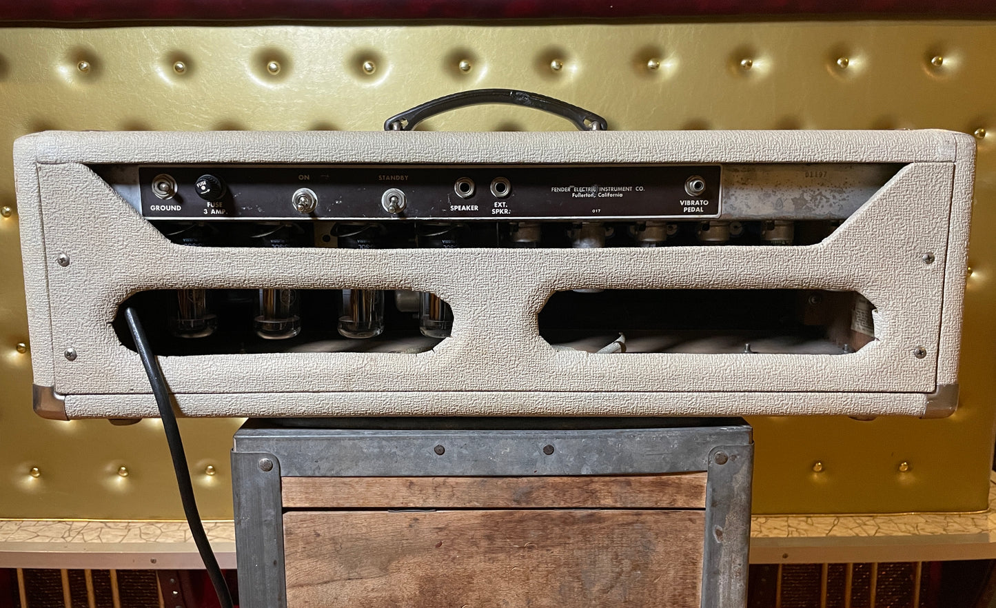 1962 Fender Blonde Showman Guitar Amplifier Amp Head 6G14