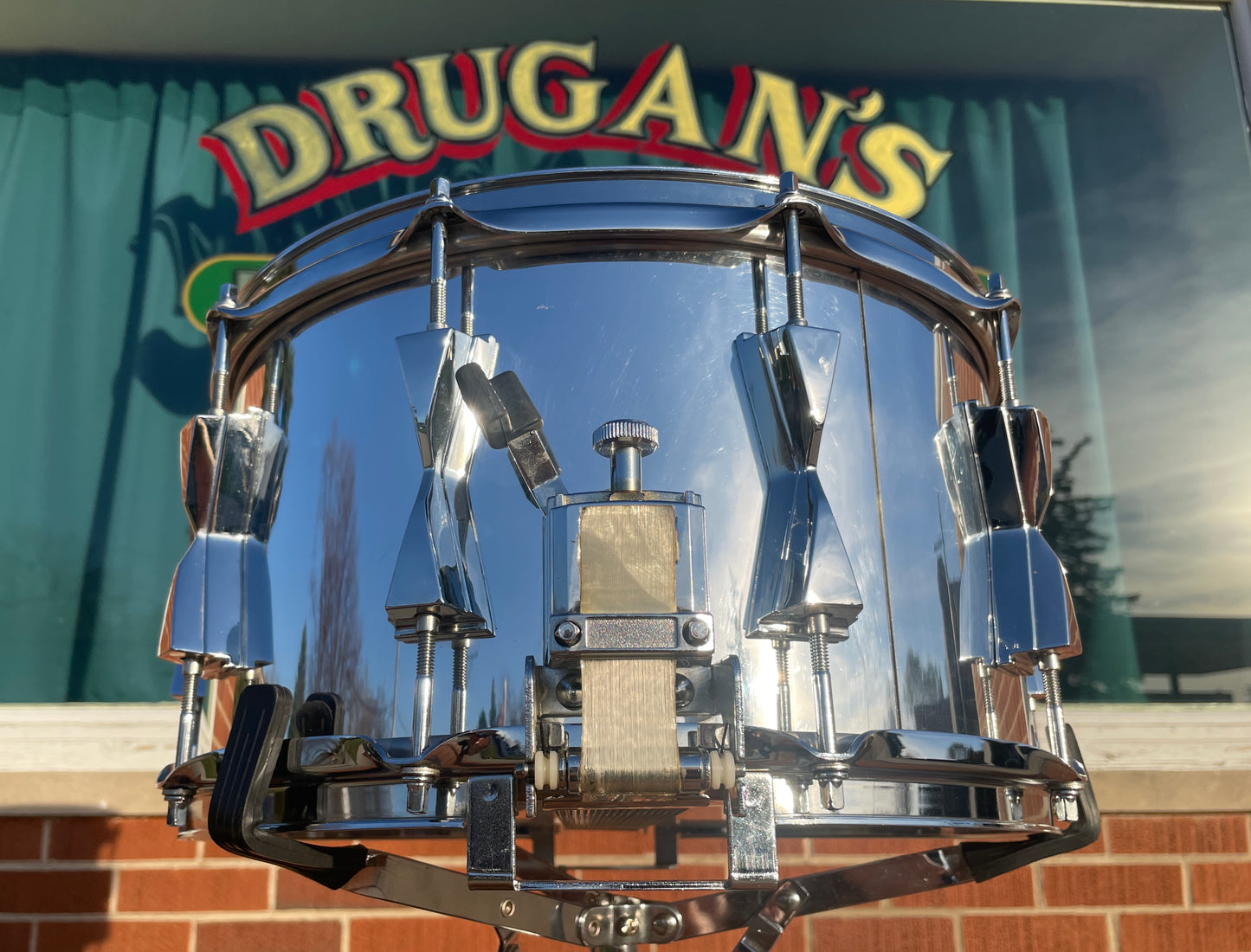 Vintage Tama 8x14 Granstar Snare Drum Chrome Over Birch Wood MIJ