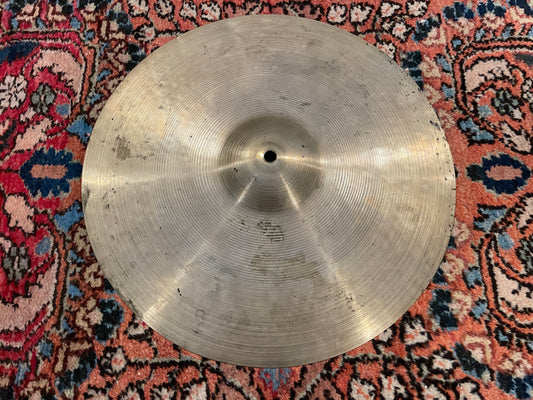14" Zildjian A 1940s-50s Trans Stamp Hi-Hat Single Cymbal 667g #735 *Video Demo*