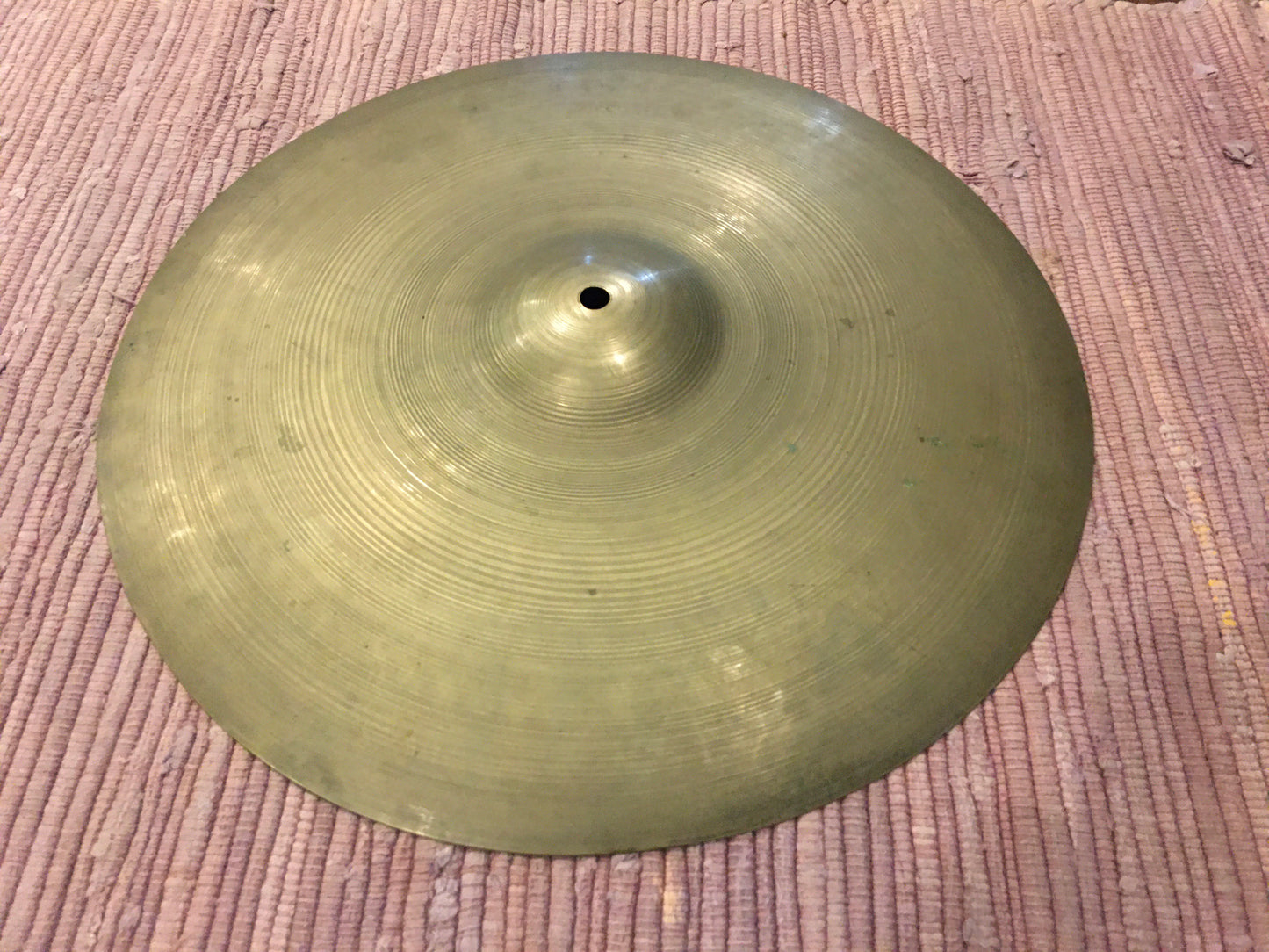 15" Zilco by Zildjian Hi-Hat Single / Crash Cymbal 1930s/50s 752g #665