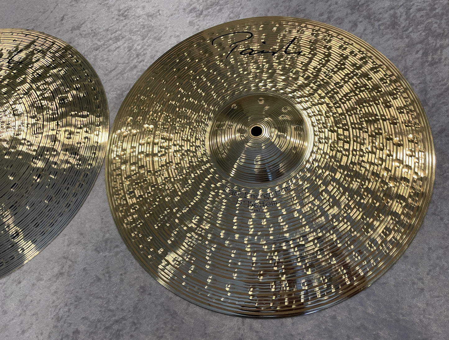 15" Paiste Signature Dark Energy Mark I Hi-Hat Cymbal Pair 1086g/1750g