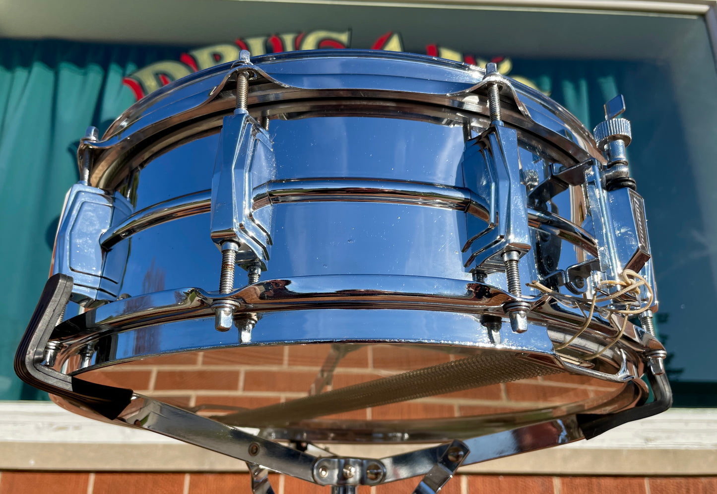 Mid-1980s Ludwig 5x14 LM400 Supraphonic Snare Drum Early Monroe