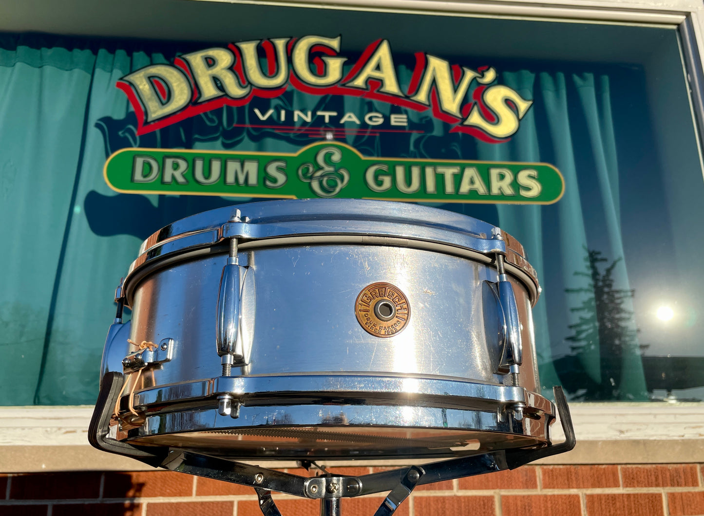 1960s Gretsch 5x14 Model 4105 Snare Drum Aluminum 6-Lug