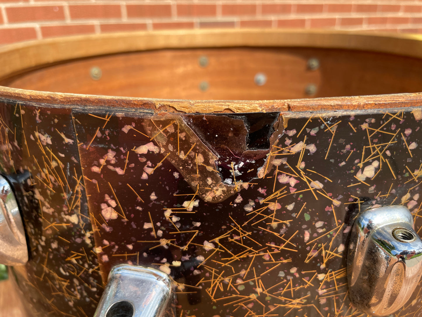 1958 Slingerland 16x18 Floor Tom Drum Capri Pearl