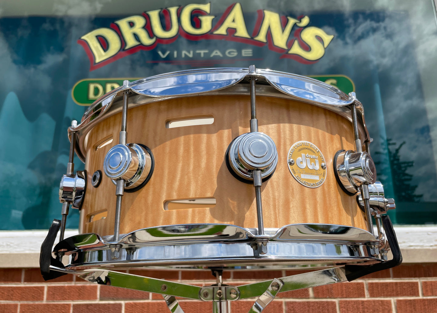 DW Collector's Series Acoustic EQ 6x14 Snare Drum Natural Drum Workshop