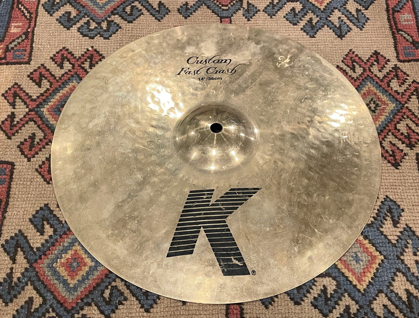14" Zildjian K Custom Fast Crash Cymbal 742g