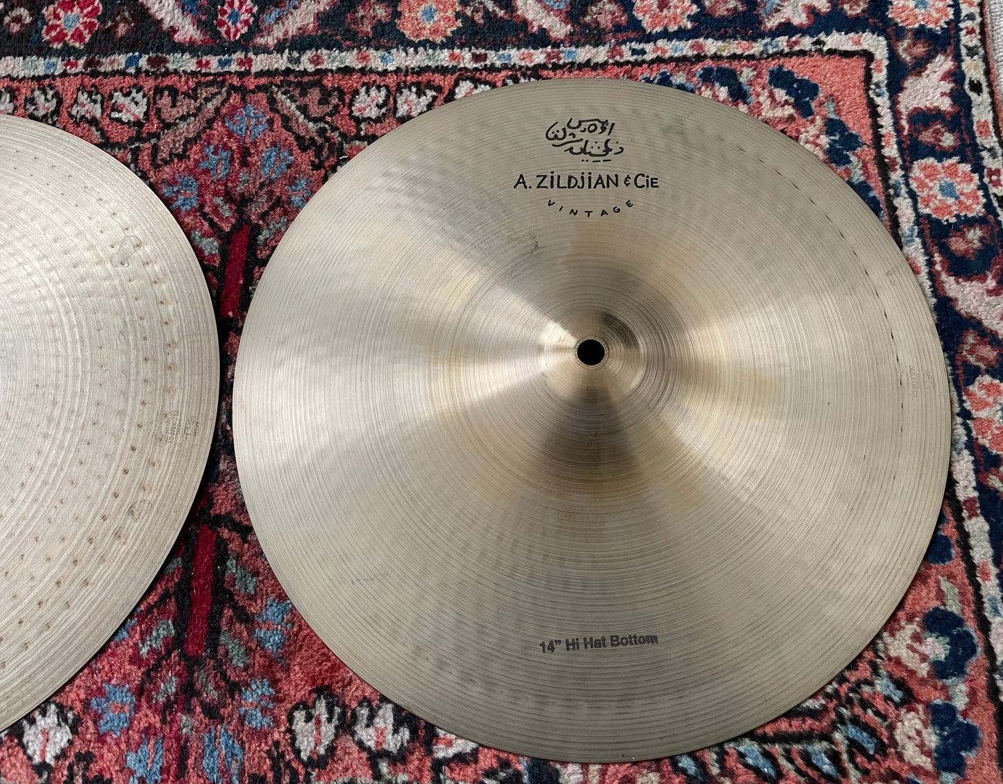 14" A. Zildjian & CIE Vintage Hi-Hat Cymbal Pair A0422 832g/1146g #760