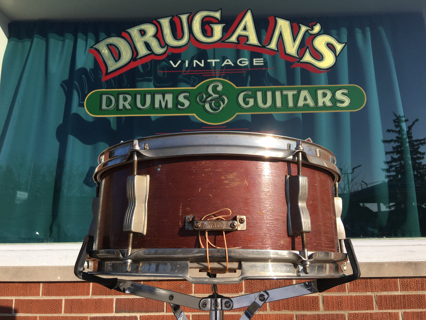 1957 WFL / Ludwig 5.5x14 Supreme Concert / Pioneer Snare Drum Mahogany