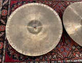 14" Zildjian A 1940s-50s Trans Stamp Hi-Hat Cymbal Pair 586g/762g #734